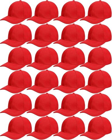 Handepo 24 Pcs Blank Baseball Cap Adjustable Back Strap Plain Blank Camouflage Hat Unisex Baseball Cap for Trucker Men Women in Saudi Arabia