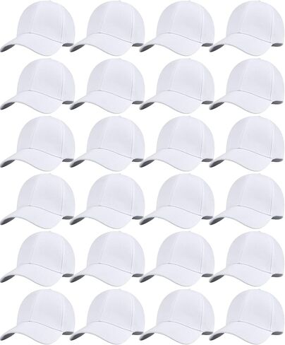 Handepo 24 Pcs Blank Baseball Cap Adjustable Back Strap Plain Blank Camouflage Hat Unisex Baseball Cap for Trucker Men Women in Saudi Arabia