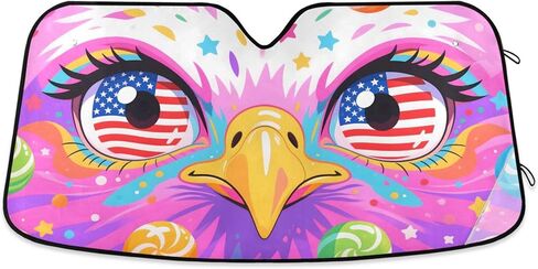 Car Windshield Sun Shade Foldable, Spider Sun Shade for Car Truck Window Front Windshield, Blocks UV Rays Sun Visor Protector Sun Heat Reflector to Keep Your Vehicle Cool, S in Kuwait