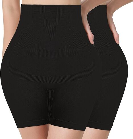 Corlap Shapewear for Women Tummy Control, High Waisted Body Shaper Shorts Under Dress Lifting Thigh Slimmer Shapewear in Kuwait