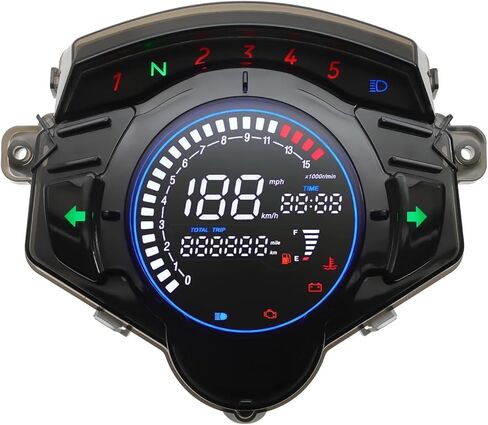 Dashboard Gauge Motorcycle Odometer Tachometer Digital Meter Tachometer Fuel Level for LC135 V2 V3 V4 V5 V6 in Saudi Arabia