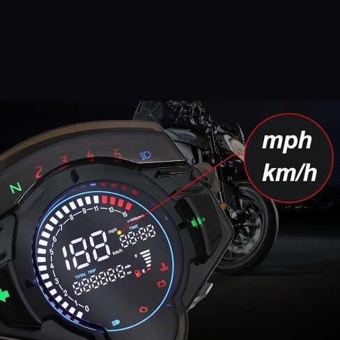 Dashboard Gauge Motorcycle Odometer Tachometer Digital Meter Tachometer Fuel Level for LC135 V2 V3 V4 V5 V6 in Saudi Arabia