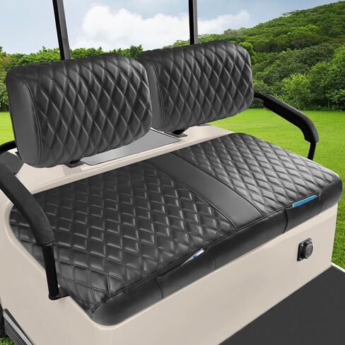Yamaha G2 G9 G16 G19 G22 Seat Cover, Golf Cart Front Seat Cover OEM Ordinary Seat Cushion, Thick Vinyl Leather Comfortable/Breathable, No Need Any Tools or Detaching Armrests in Kuwait