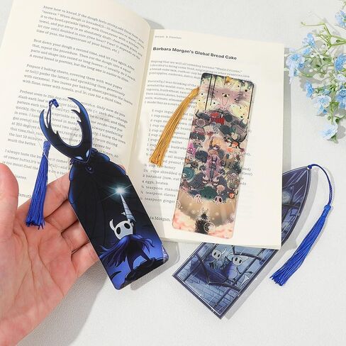 Hollow Knight Merch - Anime Manga Bookmark Set, Acrylic Bookmarks Gaming Bookmark Gift for Fans, Bookworms Anime Manga Lovers(3PC) in Kuwait