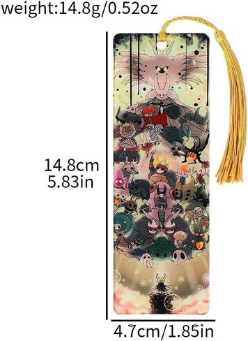 Hollow Knight Merch - Anime Manga Bookmark Set, Acrylic Bookmarks Gaming Bookmark Gift for Fans, Bookworms Anime Manga Lovers(3PC) in Kuwait