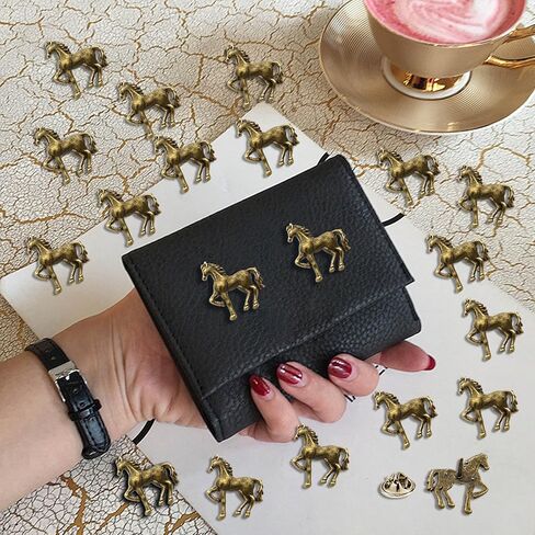 20 Pack Vintage Metal Horse Brooch Pins Set Cute Animal Lapel Pins for Men Small Brooch Pins for Women Backpacks Jacket Hat Badges Jeans Decor in Saudi Arabia