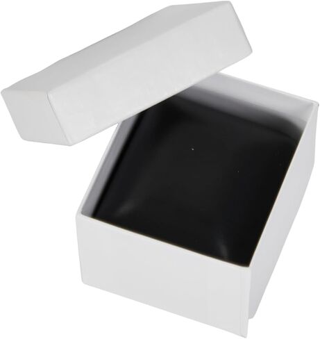 SSWBasics Black Faux Leather Ring Box - 50 Pack in Saudi Arabia