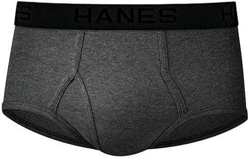 Hanes Men's Tagless Cotton Brief (Pack of 6), Black/Grey, X-Large in Saudi Arabia