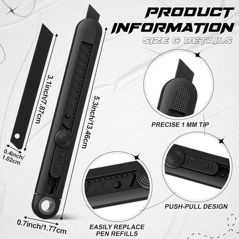 4 Pack Fine Carpenter Pencil No-sharpening Carbon Fiber Reinforced 1mm Line Push Pull Design for Carpenters Woodworkers in Kuwait