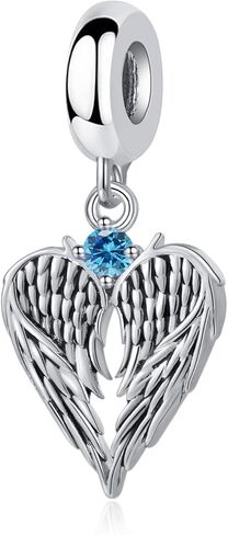 Guardian Angel Wing Dangle Charm 12 Birthstone Bead for European Bracelet Necklace in Saudi Arabia