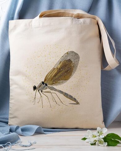 Cute Cartoon Animal Canvas Bag for Women, Aesthetic Reusable Shopping Shoulder Bags Gift for Girls and Animal Lovers in Kuwait