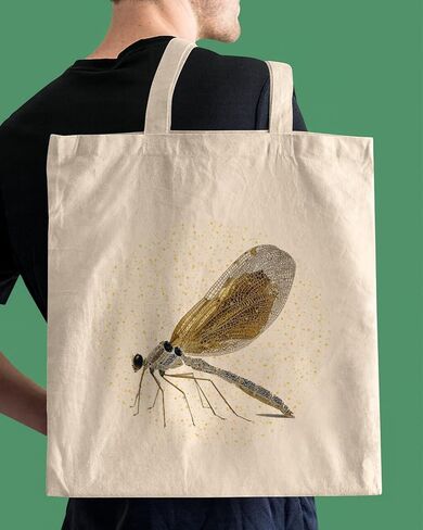Cute Cartoon Animal Canvas Bag for Women, Aesthetic Reusable Shopping Shoulder Bags Gift for Girls and Animal Lovers in Kuwait