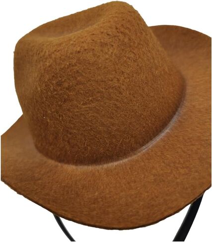 VIGUEUR Mini Cowboy Hat Headband, Western Cowgirl Costume Headwear, Party Accessory, Coffee in Kuwait