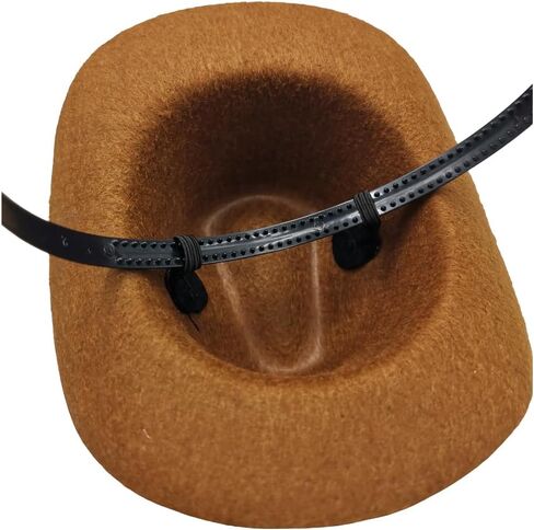 VIGUEUR Mini Cowboy Hat Headband, Western Cowgirl Costume Headwear, Party Accessory, Coffee in Kuwait