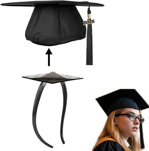 Graduation Cap Headband,grad cap headband for Glasses Wearer, Hat decorations Accessories Hairband for Graduates in Saudi Arabia