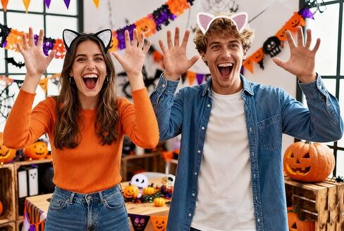 Kirei Sui 2-Piece Cat Ears Headband for Adults Cute & Soft Animal Costume Halloween Christmas Party Accessories in Saudi Arabia