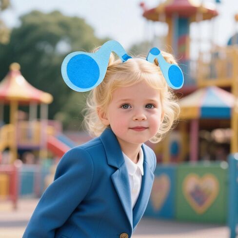 Blue Dog Ears Headband Costume Animal Cosplay for Halloween Dress Up in Saudi Arabia