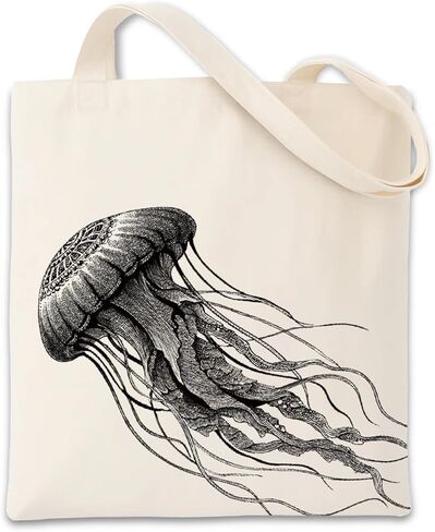 Cute Cartoon Animal Canvas Bag for Women, Aesthetic Reusable Shopping Shoulder Bags Gift for Girls and Animal Lovers in Kuwait