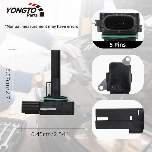Mass Air Flow Sensor MAF 22204-31020 Compatible with Toyota Camry Corolla Avalon Highlander RAV4 Matrix Sienna Lexus ES350 IS350 Scion TC XB Replace OE 22204-1H010 22204-0T010 22204-0V010 in Kuwait
