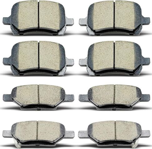D1033 D1160 Front Rear Ceramic Brake Pads Set Fit For 2004-2012 Chevy Malibu,2008 Chevy Cobalt, 2007-2009 Pontiac G5,2006-2010 Pontiac G6,2007-2009 Saturn Aura in Saudi Arabia