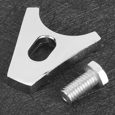 Distributor Clamp Chrome Steel Hold Down SBC Fit for Chevy V8 V6 Engines 265 283 305 307 327 350 383 400 396 402 427 454 472 502 with Screws Included for Easy Installation in Saudi Arabia