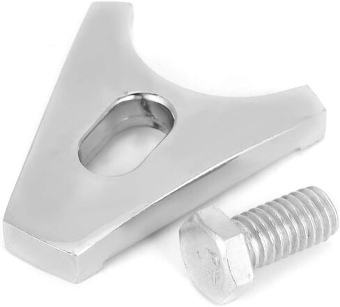 Distributor Clamp Chrome Steel Hold Down SBC Fit for Chevy V8 V6 Engines 265 283 305 307 327 350 383 400 396 402 427 454 472 502 with Screws Included for Easy Installation in Saudi Arabia