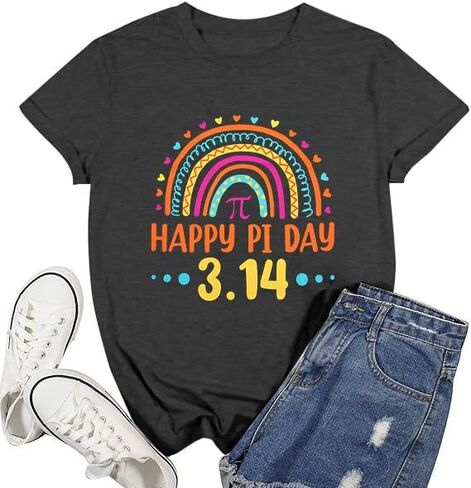 Pi Day Shirt Women Happy Pi Day 3.14 Shirts Math Teacher T-Shirt Pi Symbol Math Lover Tshirt Funny Mathematic Tee Top in Saudi Arabia