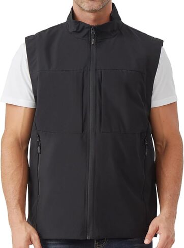 Men's Lightweight Vest Outerwear with Multi Pockets Windproof Sleeveless Jacket for Travel Outdoor Golf in Saudi Arabia