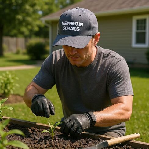 قبعة Newsom Sucks – قبعة بيسبول قابلة للتعديل، قبعة بيان سياسي مضحك، قبعة مناهضة لسياسة نيوسوم كاليفورنيا للرجال والنساء باللون الأسود in Kuwait