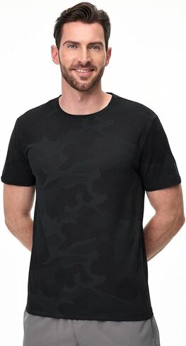 Surenow Men’s 3 Pack Camo T-Shirts Workout Athletic Running Gym Casual Short Sleeve Breathable Quick Dry Crewneck Tee Tops in Kuwait