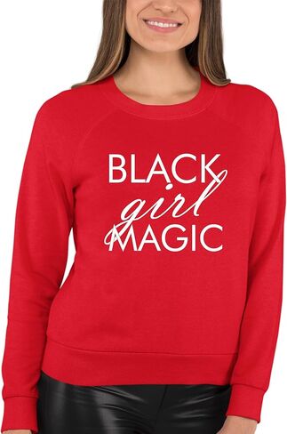 Go All Out Adult Black Girl Magic Sweatshirt Crewneck in Saudi Arabia