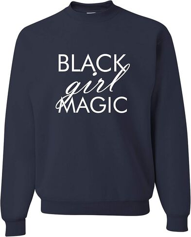 Go All Out Adult Black Girl Magic Sweatshirt Crewneck in Saudi Arabia
