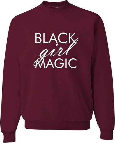 Go All Out Adult Black Girl Magic Sweatshirt Crewneck in Saudi Arabia