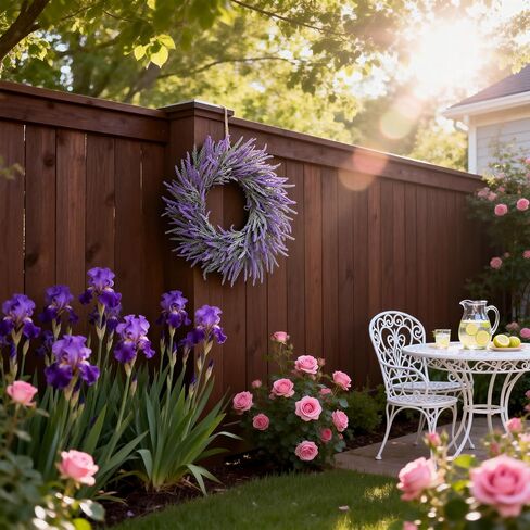 24 Inch Lavender Wreath for Front Door – Artificial Summer Wreath Porch & Wall Decor, Farmhouse Wedding, Indoor & Outdoor, Spring, Summer, Fall, All Seasons in Saudi Arabia