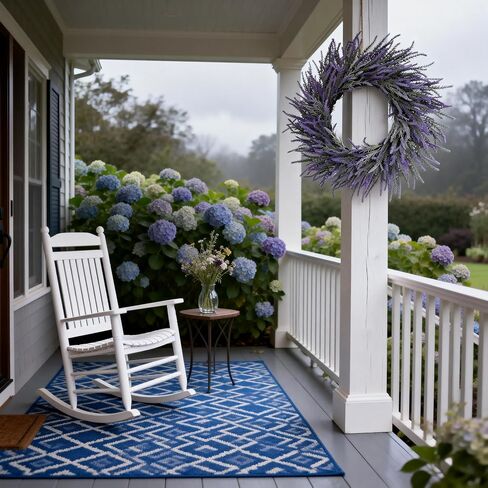 24 Inch Lavender Wreath for Front Door – Artificial Summer Wreath Porch & Wall Decor, Farmhouse Wedding, Indoor & Outdoor, Spring, Summer, Fall, All Seasons in Saudi Arabia