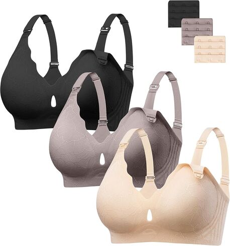 HBselect Nursing Bras for Breastfeeding Seamless Maternity Scalloped Jelly Bras Wireless Pregnancy Sleep Bralette in Kuwait