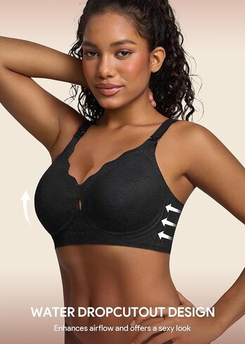 HBselect Nursing Bras for Breastfeeding Seamless Maternity Scalloped Jelly Bras Wireless Pregnancy Sleep Bralette in Kuwait