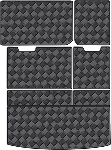 Cargo Mat for Tahoe/GMC Yukon 7 Seats 2015-2020 Trunk Mat & 2ND+3RD Row Rear Backrest Mat, All Weather Rear Cargo Liner Back Seat Cover Protector in Kuwait
