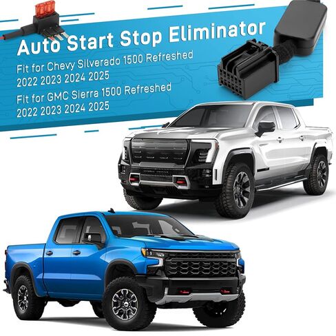 JERBOR Auto Start Stop Eliminator/Disabler Fit for Chevy Silverado 1500 Refreshed 2022-2025, Fit for GMC Sierra 1500 Refreshed 2022-2025, Engine Stop Start System with 2Pcs Panel Pry Tool in Saudi Arabia