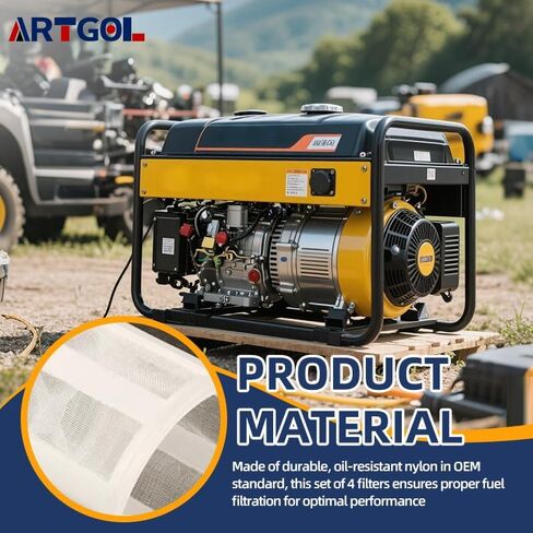 4 Pcs Fuel Tank Fuel Filter Strainer 0H1326 17672-899-000 Compatible with Generac Centurion Portable Gas Generator GP5500, Compatibility with Popular Generator Brands Like Honda, Champion, And More in Kuwait