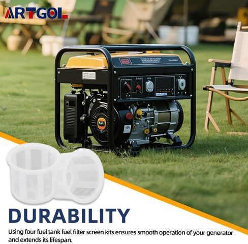 4 Pcs Fuel Tank Fuel Filter Strainer 0H1326 17672-899-000 Compatible with Generac Centurion Portable Gas Generator GP5500, Compatibility with Popular Generator Brands Like Honda, Champion, And More in Kuwait