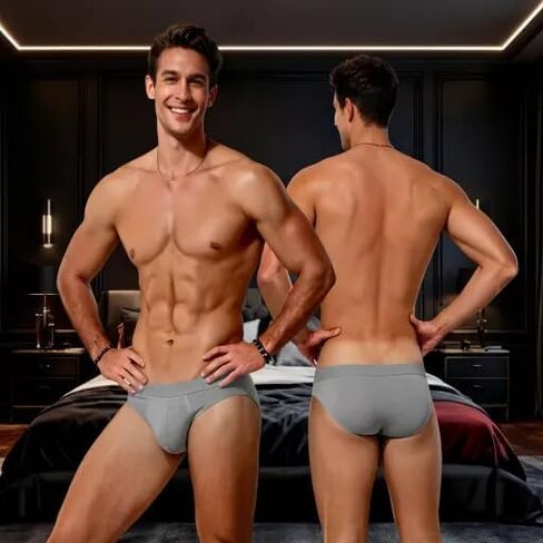 Men's Low Rise Underwear Briefs Tagless Comfort Fit Supportive Pouch Moisture Wicking For Sports Daily Wear in Saudi Arabia