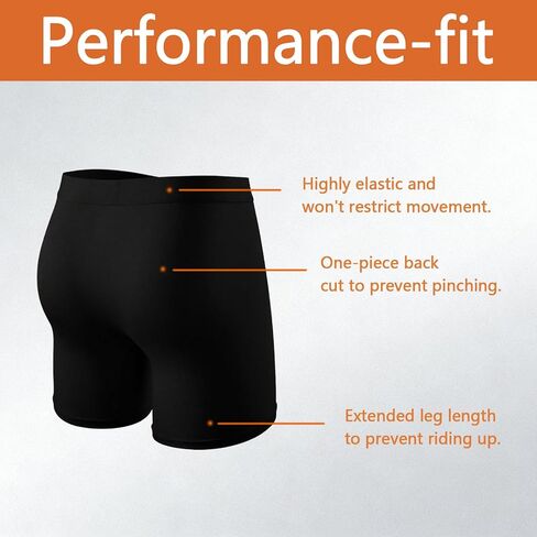 4 Pack Men's Boxer Briefs with Fly Moisture, Breathable Underwear with No Ride-Up Legs & Wide Elastic Waistband in Saudi Arabia