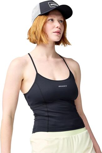 Brooks Women’s Movement Built-in Bra Tank, Fitted Running Top with Internal Shelf Bra & Breathable Back Cutout in Saudi Arabia