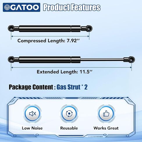 Trunk Lift Supports Struts Shocks Gas Springs Compatible with Infiniti Q50 2014 2015 2016 2017 2018 Rear Liftgate Tailgate Dampers Without Spoiler, Replaces 84430-4GA2A 6802(2.0L 3.0L 3.5L 3.7L) in Saudi Arabia