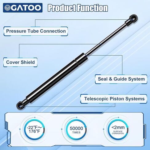 Trunk Lift Supports Struts Shocks Gas Springs Compatible with Infiniti Q50 2014 2015 2016 2017 2018 Rear Liftgate Tailgate Dampers Without Spoiler, Replaces 84430-4GA2A 6802(2.0L 3.0L 3.5L 3.7L) in Saudi Arabia