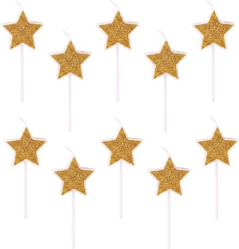 5 Pack Star Birthday Candles, Creative Cake Candles for Adult Birthday Party Decorations in Saudi Arabia