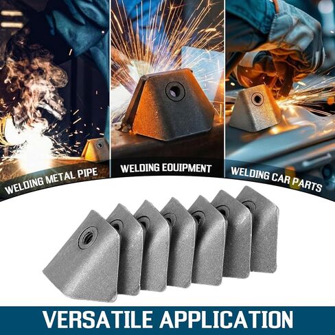 Shimeyao 12 Pcs Metal Weld on Tabs 1/4 Turn Fastener Weld Tabs 1/4"-20 Thread Accessories Gauge Steel Angle Iron Mount Plate Heavy Duty Reinforcement 1/8" Thick Steel for Metal Processing in Saudi Arabia