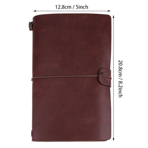Vintage Leather Notebook, Smooth Writing Pages, Creative Strap Closure, Customizable Journal, 5 Colors, for Students, Artists, Travelers, Writing, Sketching, Diary in Saudi Arabia