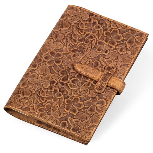 Thryxop Leather Bound Journal - 8.8 x 6.3 inches, 68 Pages Sketchbook for Writing, Drawing, Bookkeeping & Travel, Luxury Diary Gift for Women & Men, Brown in Saudi Arabia